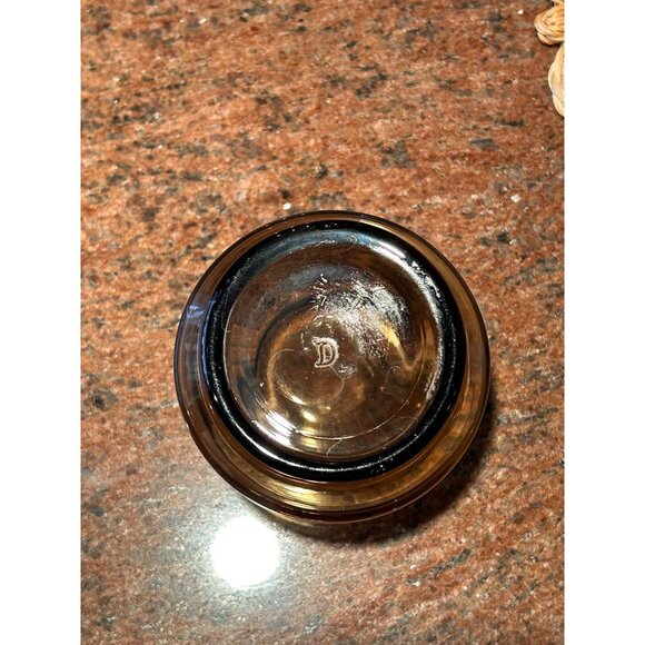 6 Vintage Retro Mid Century Modern Smoke Glass Gold Floral Drinking Glasses Domi - Picture 3 of 3